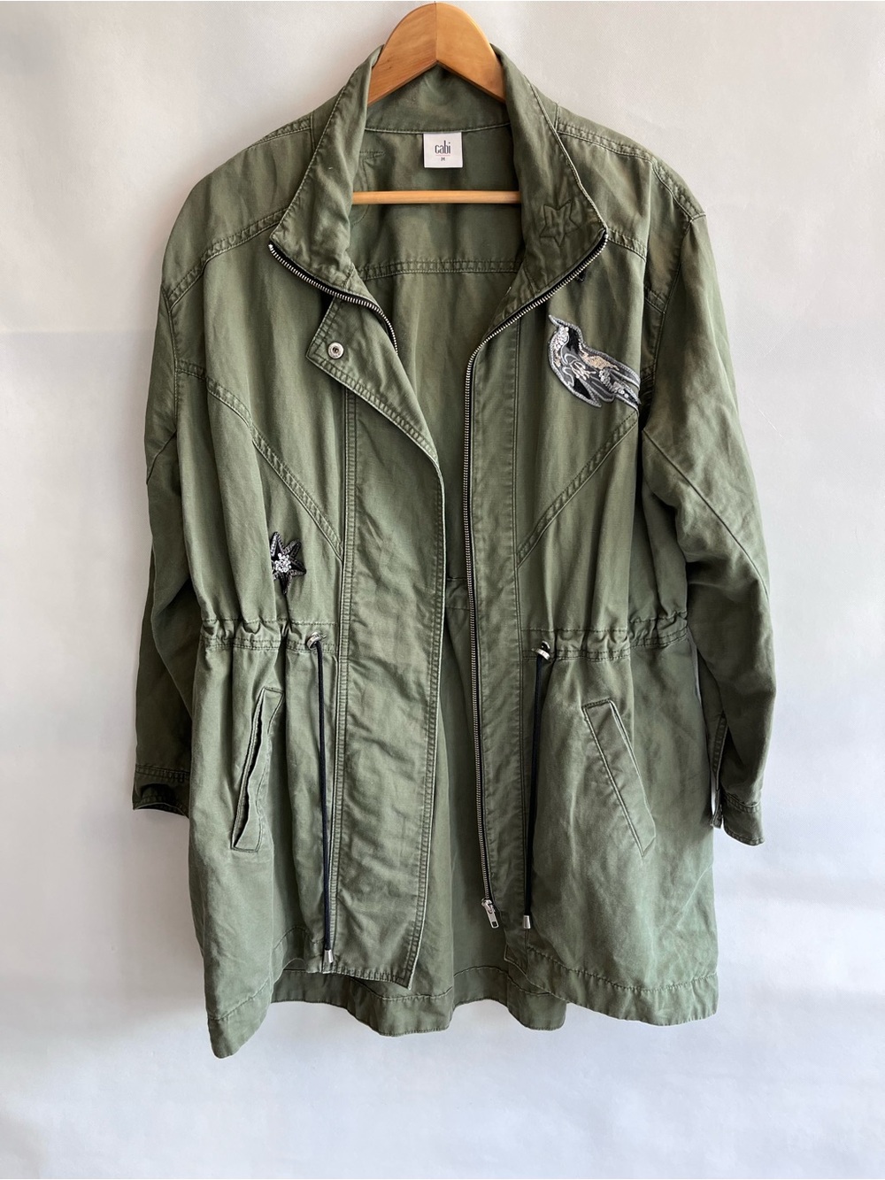 Cabi Hanson Anorak Utility Green Military Jacket